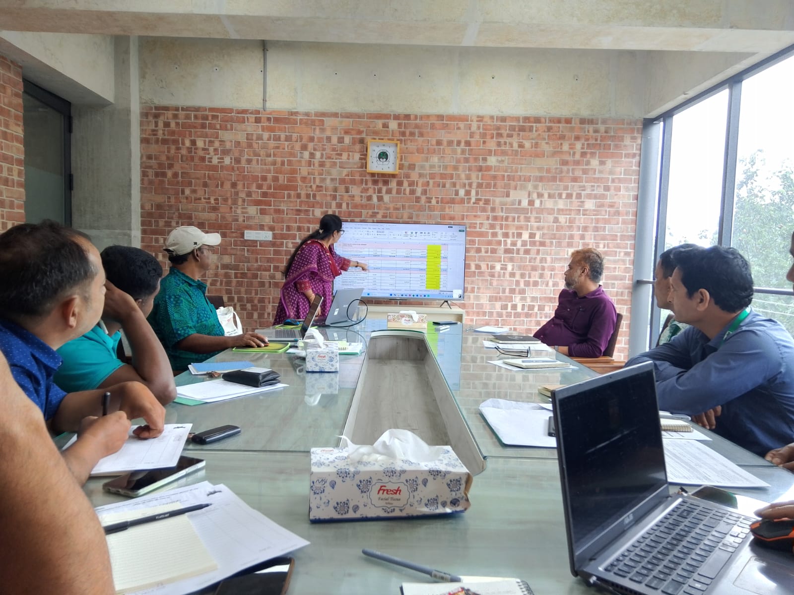 images/Project coordinator of access to justic project sharing thoughts on budget analysis.jpeg